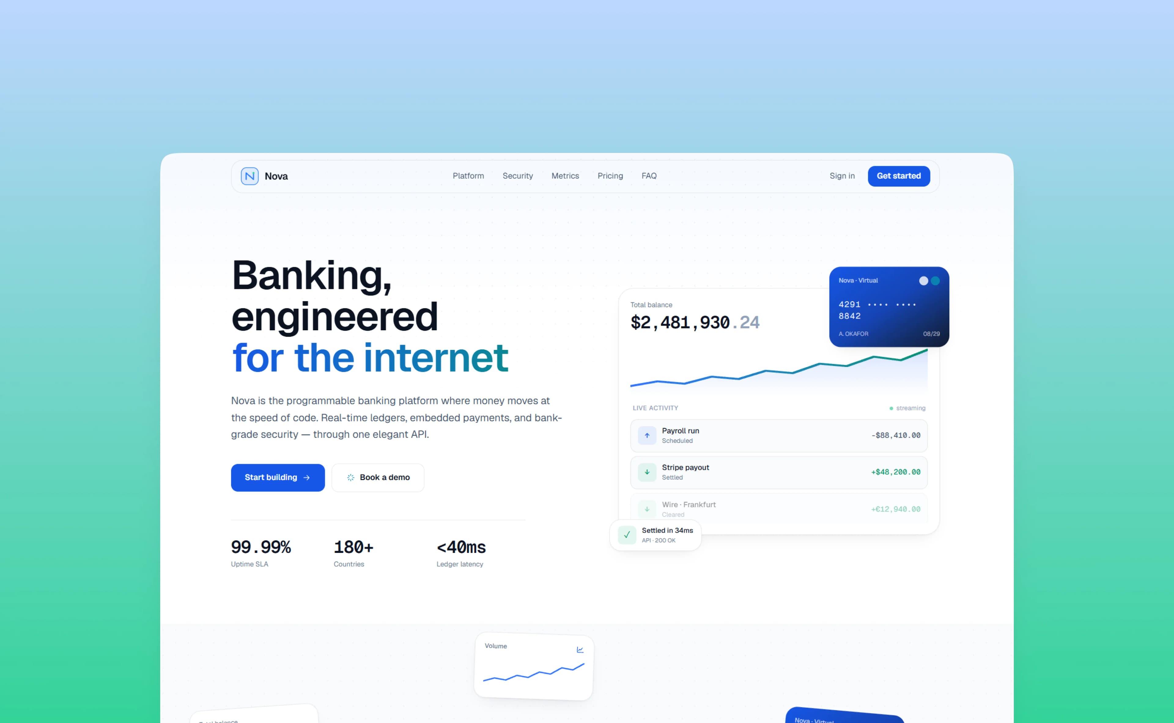 Nova mockup