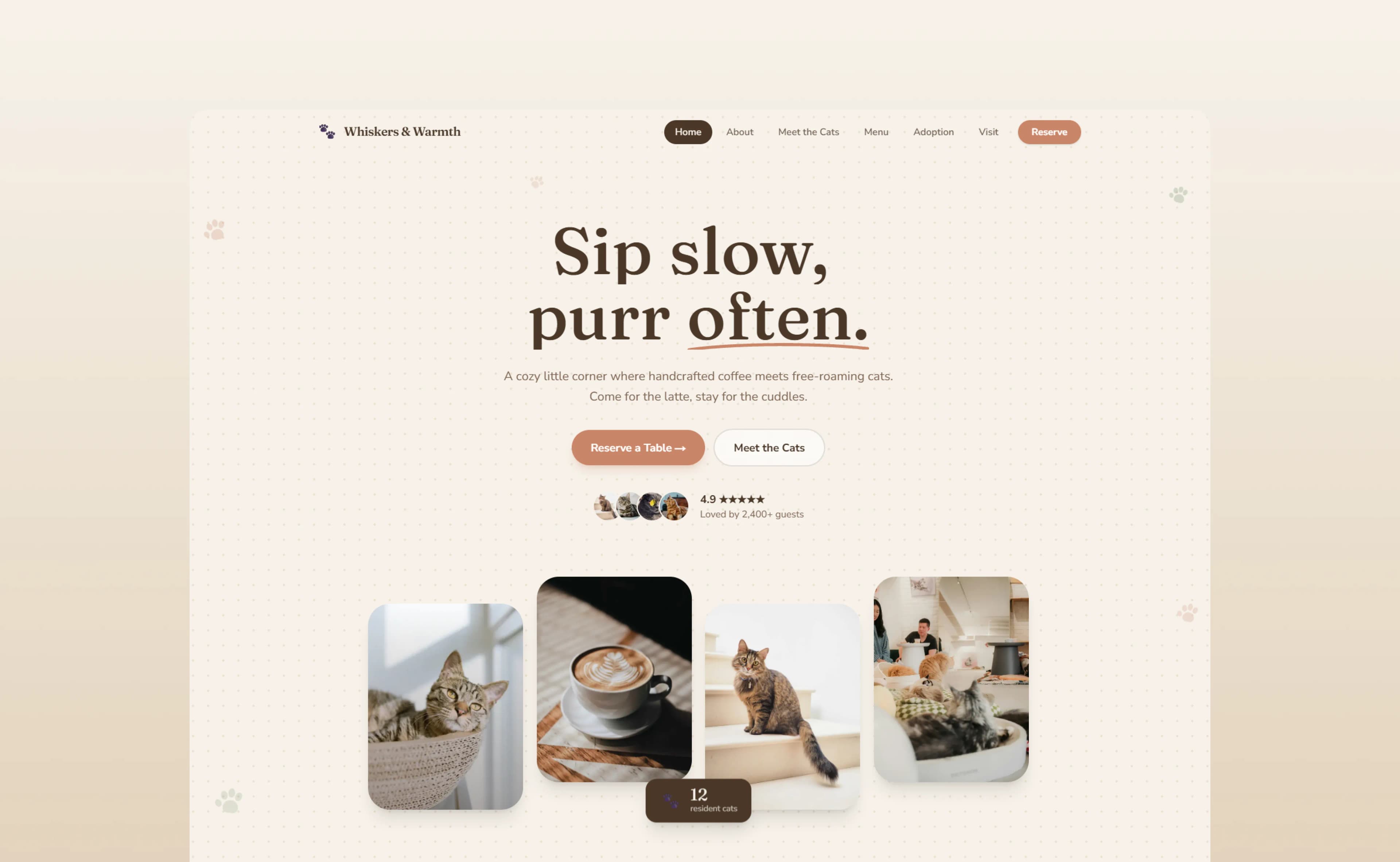 Whiskers & Warmth mockup