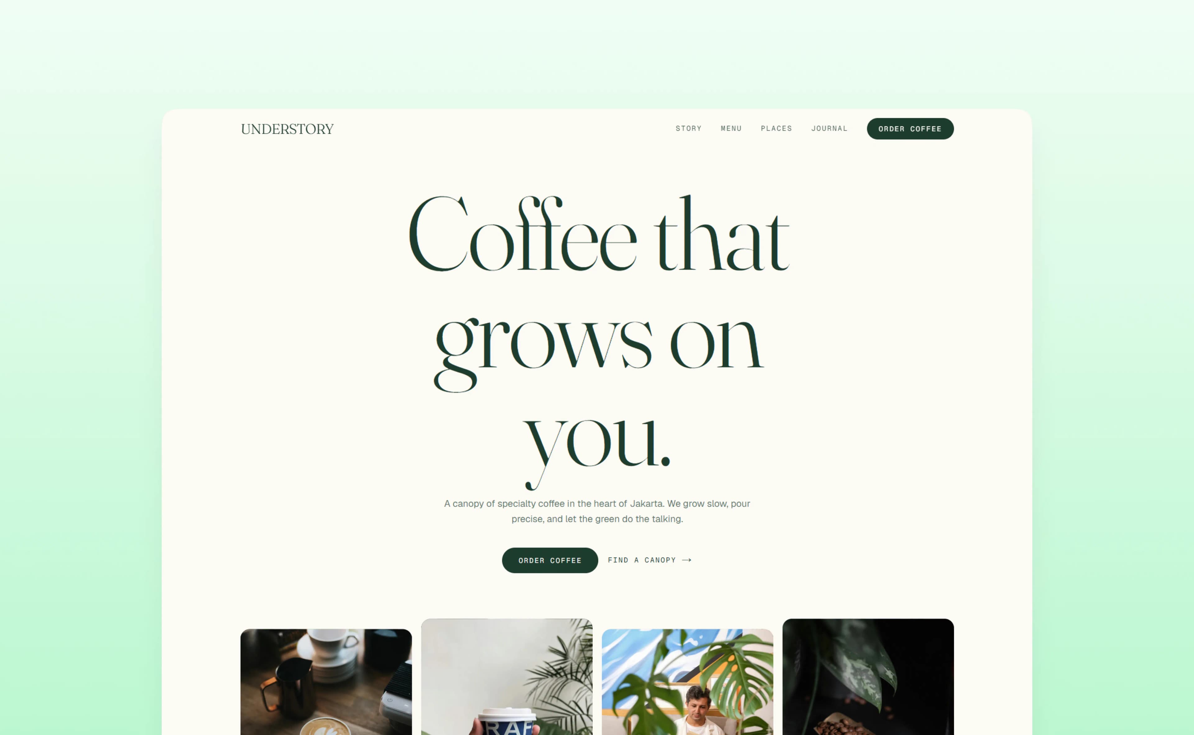 Understory mockup