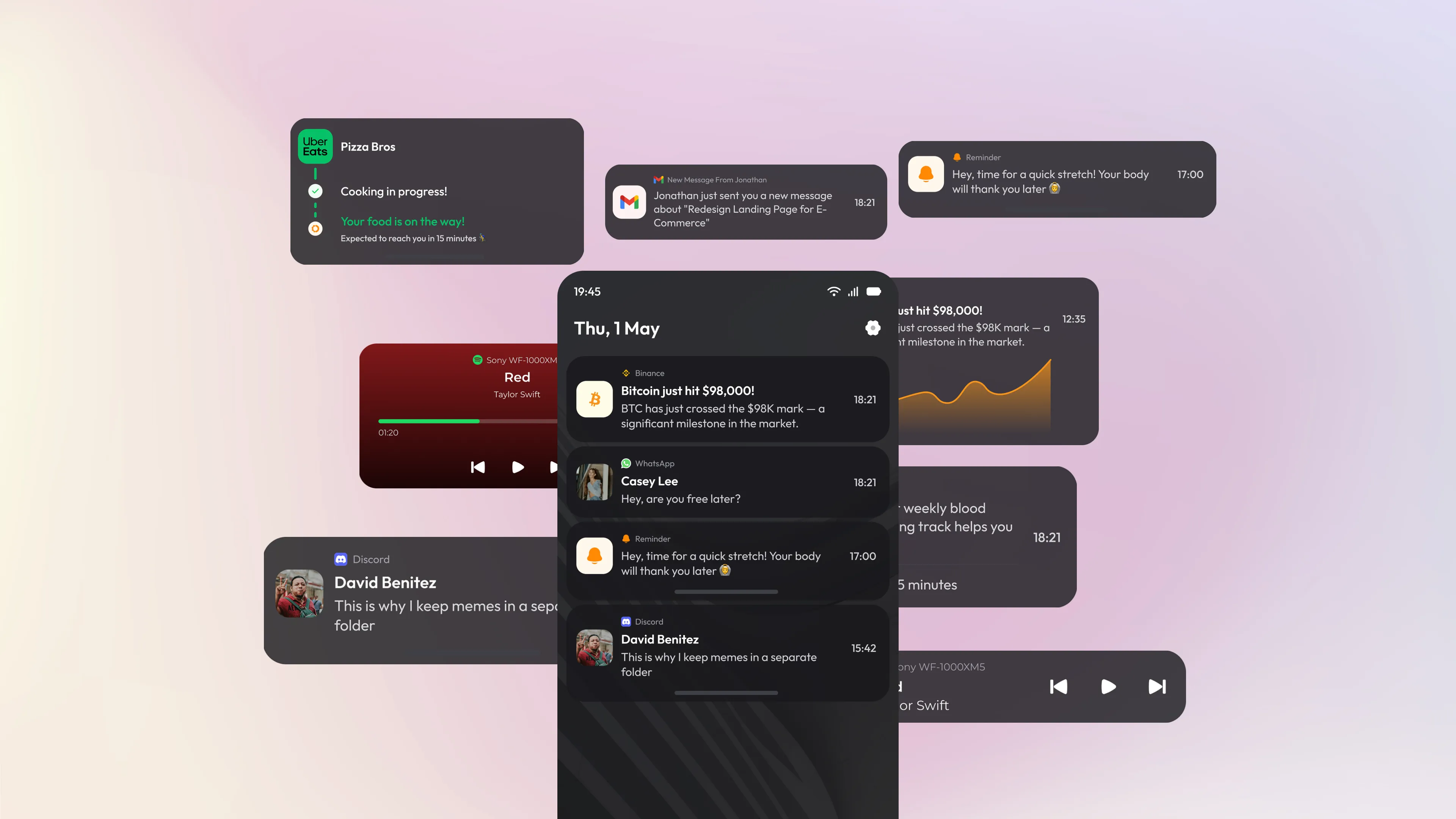 Redesigning the Mobile Notification Experience mockup