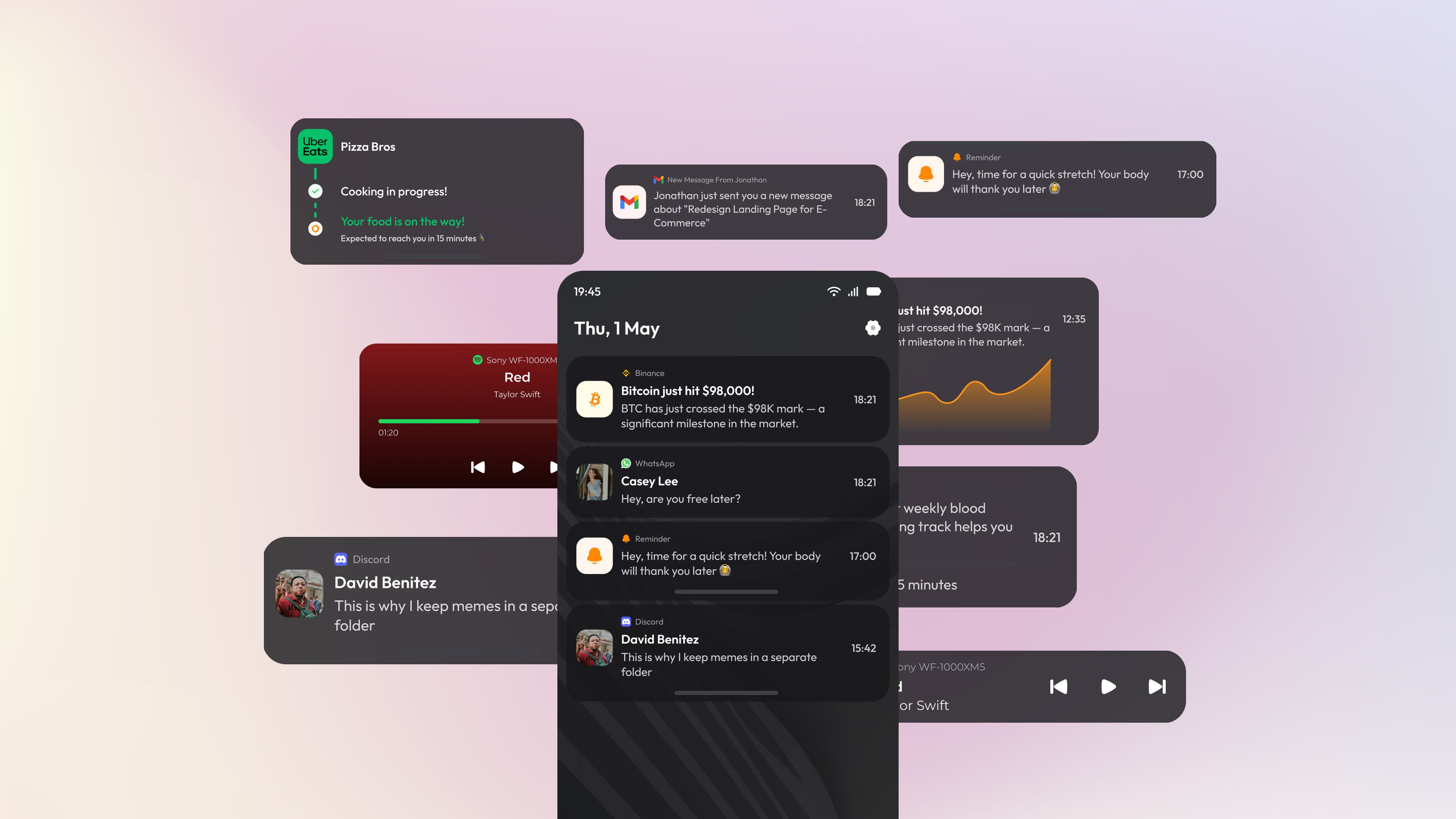 Mobile Notification Mockup