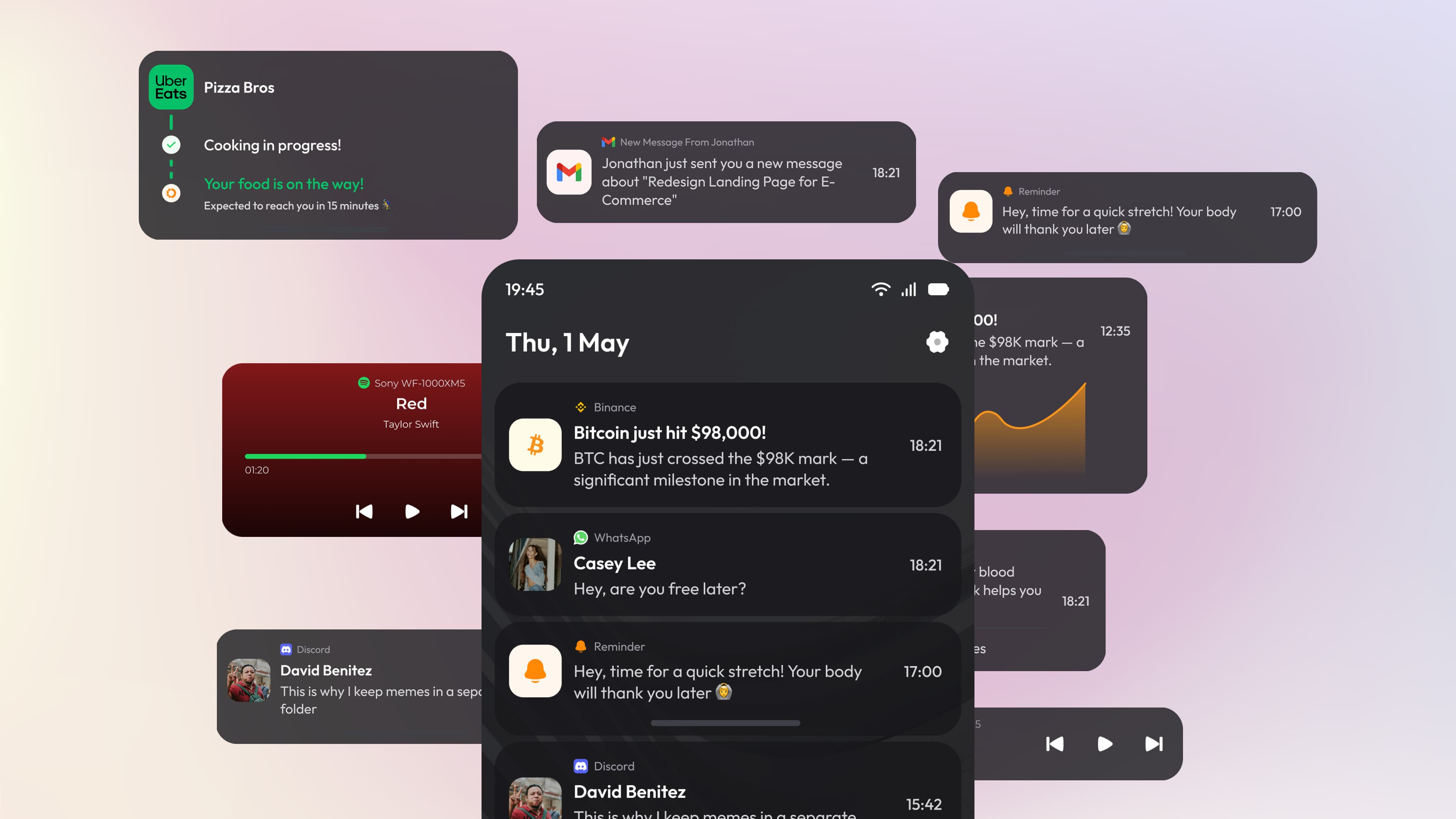 Redesigning the Mobile Notification Experience - Mockup